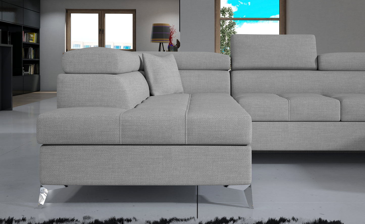 ERDINIO - U-Shape Corner Sofa Bed with Sleeping Function Storage Various Colours > Width 337 cm <