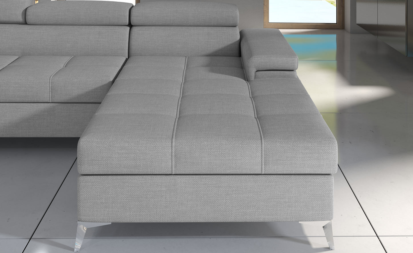 ERDINIO - U-Shape Corner Sofa Bed with Sleeping Function Storage Various Colours > Width 337 cm <