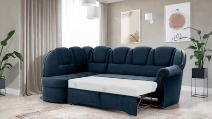 Lord - L-Shape Corner Sofa Bed with Sleeping Function Storage Various Colour > Width 243 cm <