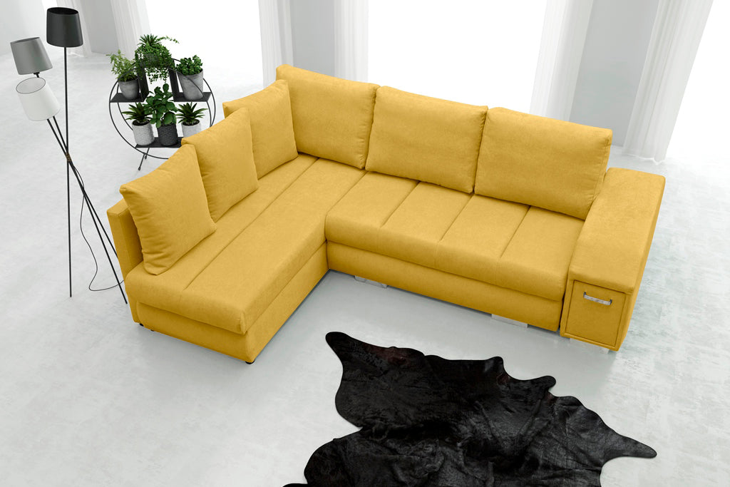 Yellow pull clearance out sofa bed